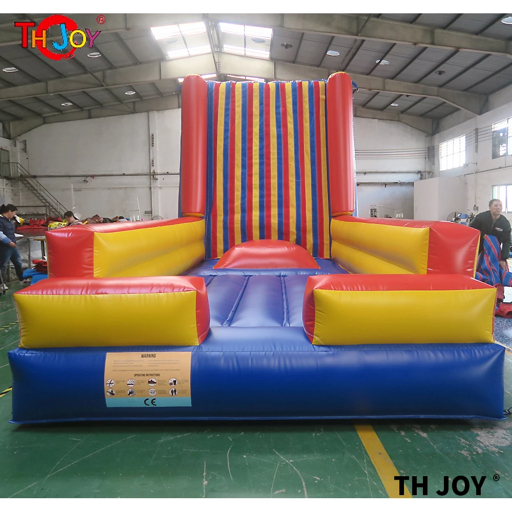 Mur de saut collant gonflable gonflable avec costumes lit de saut collant d'escalade gonflable