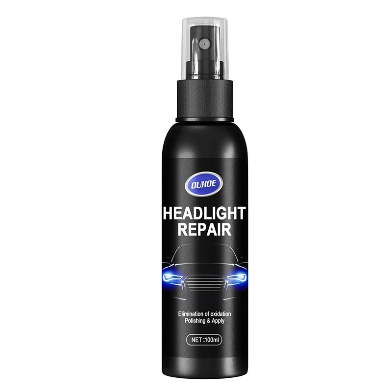 Car Light Restorative Liquid Removing Oxidation Dirt Auto Head Light Repair Spray Polish Fluid for Car Headlight Repair Spray