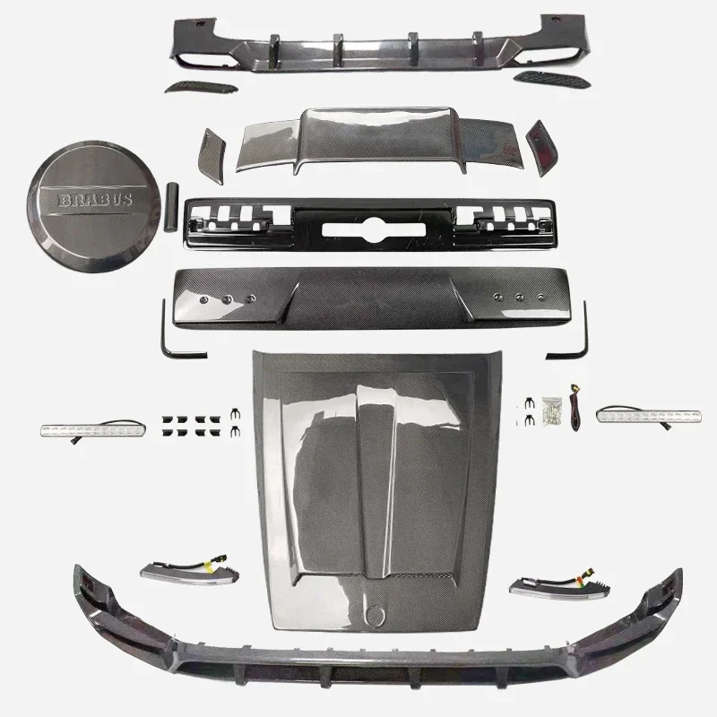 2019-2022Upgrade to B-brabus style Car Wide auto Kit For  BENZ G CLASS W464 G63 Carbon Fiber Body kit Car bumpers