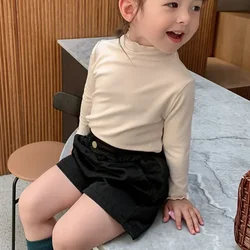 Children Girls Undershirt Long Sleeves T-shirt for Kids Girls Spring Autumn Winter Casual Tops Tees 1~7 Y Casual Clothing
