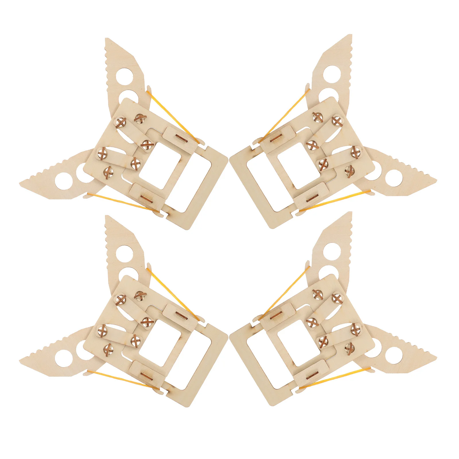 

4Pcs Mechanical Hand Stem Kits DIY Wooden 3D Pliers Assembly Educational Science Craft Projects for Kids School Family Fun