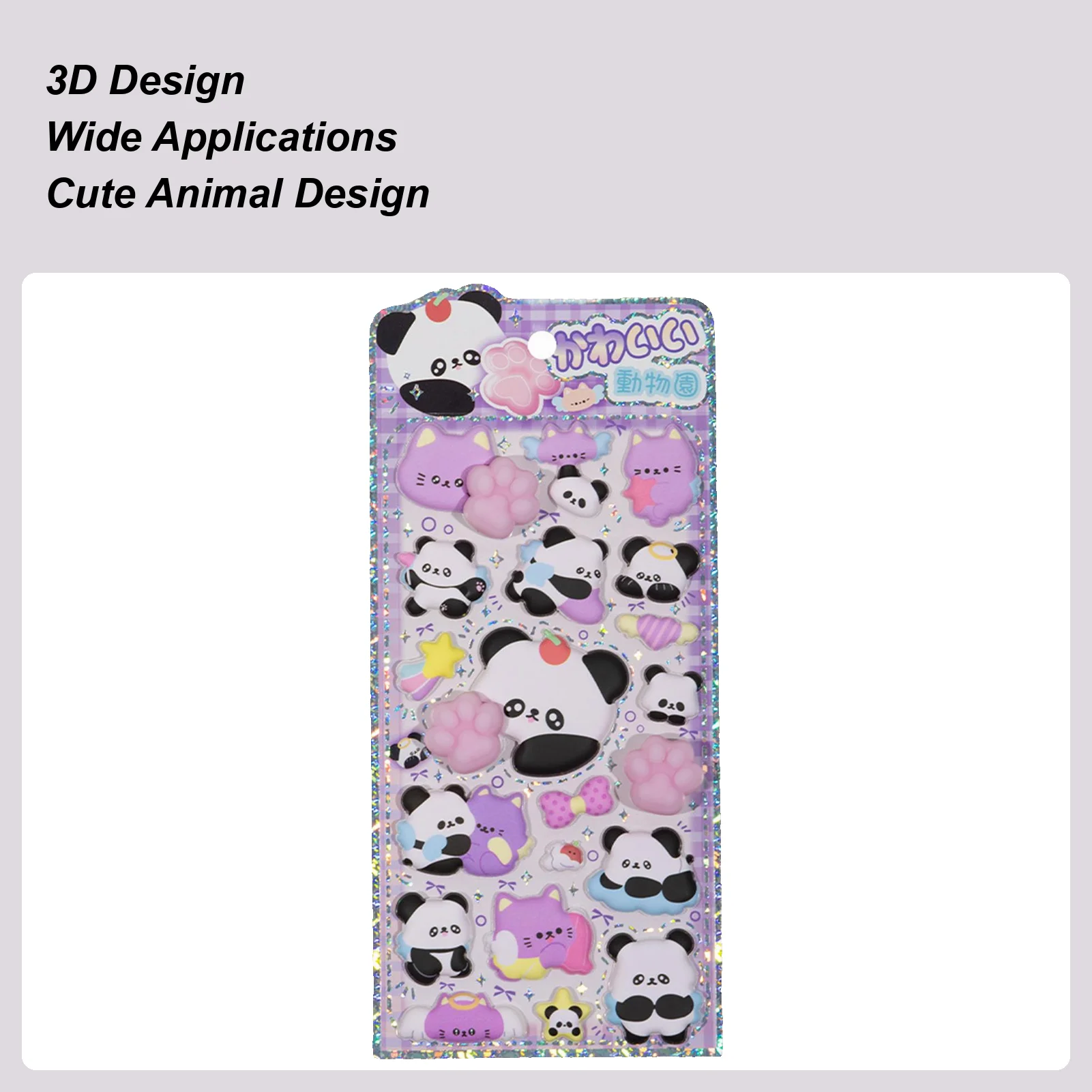 

Kids 3D Stickers Cute Panda Butt Stickers Decor Animal Journaling Decals For Phone Case Scrapbooking Notebook Laptop Craft Kids