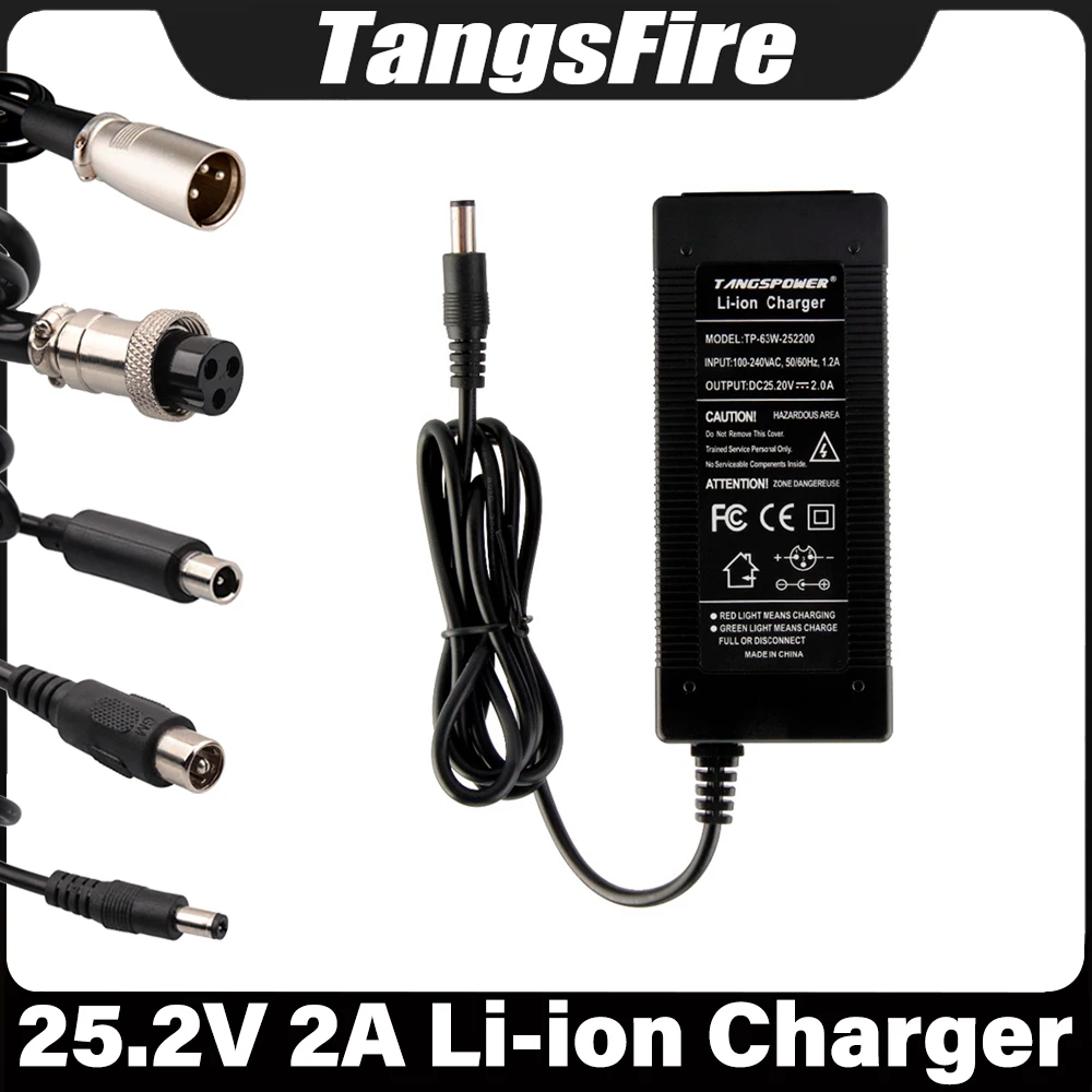 

25.2V 2A Li-ion Battery Charger Input 100-240V 6Series For 21.6V Polymer Lithium Battery Charger High Quality Power Adapter