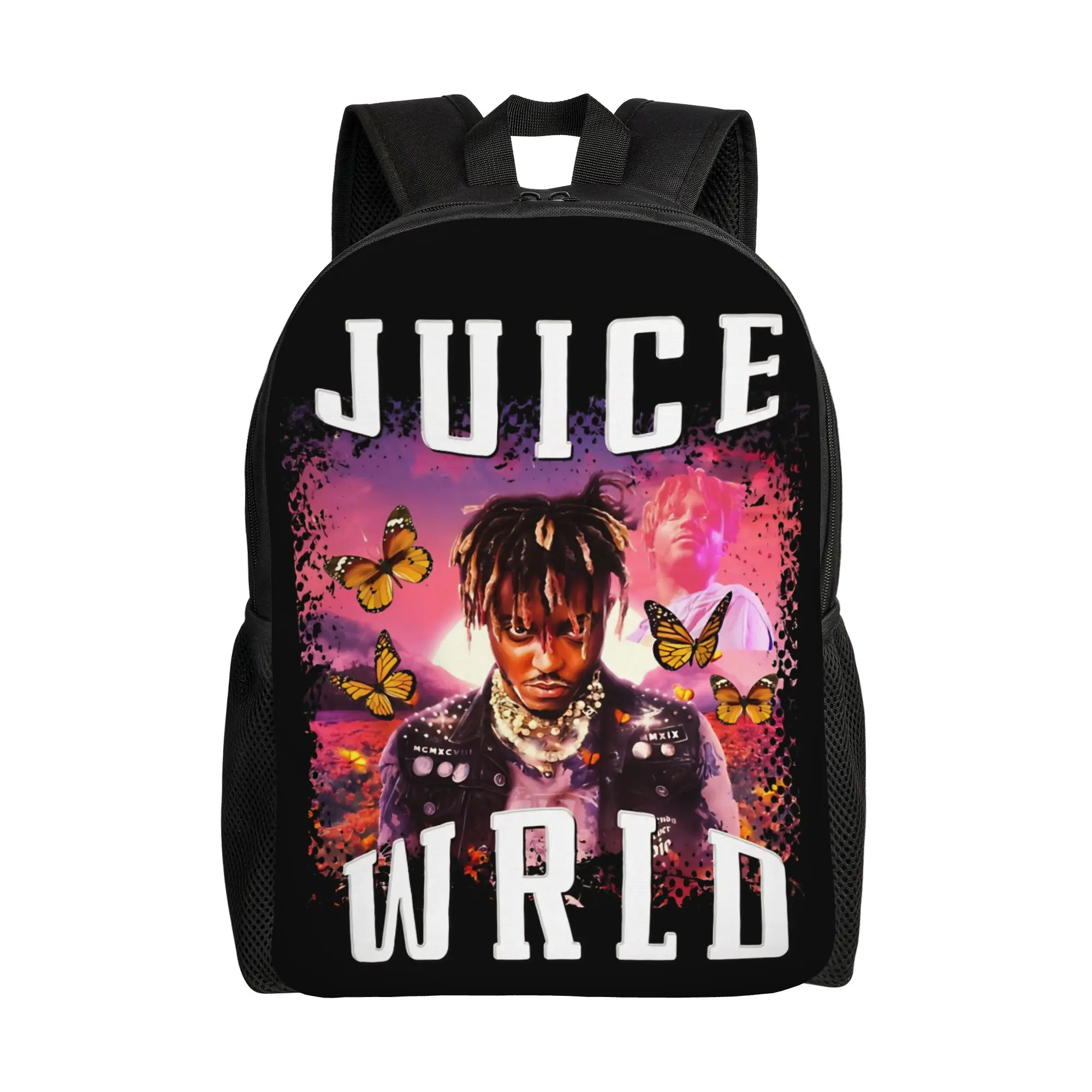 Death Race for Love Juice Wrld  Teenage Backpack Gift Student Business  Daypack for Men Women Laptop Computer Shoulder Bag
