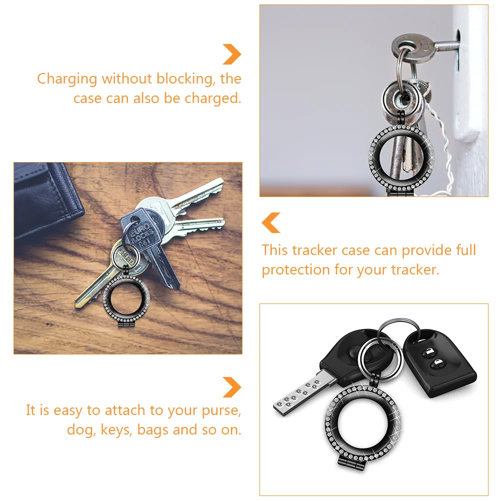 

1Pcs Protective Case Anti-Lost Durable Metal Cover Creative Hook Design Protective Shell Charging Friendly Tracking