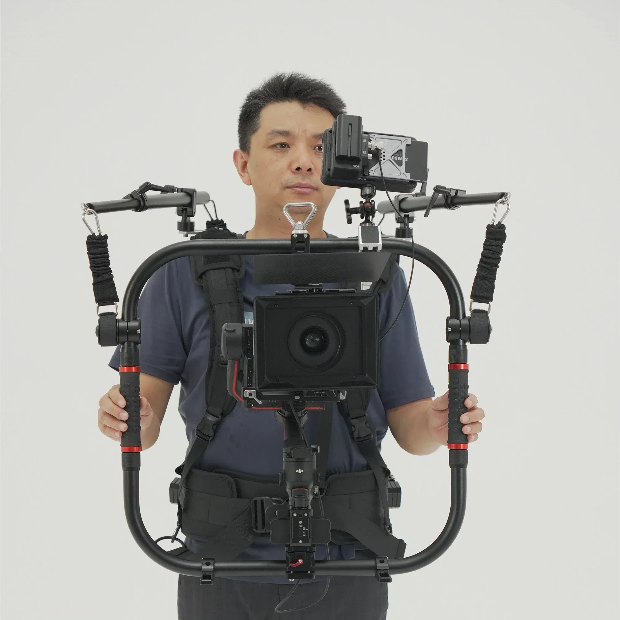 Imagem -06 - Hongtoo-float Steadycam Sistema com Colete Braço Duplo para Anel Cardan Suporte de Aperto Estabilizador Cardan Pronto Rig Dji Easy Rig