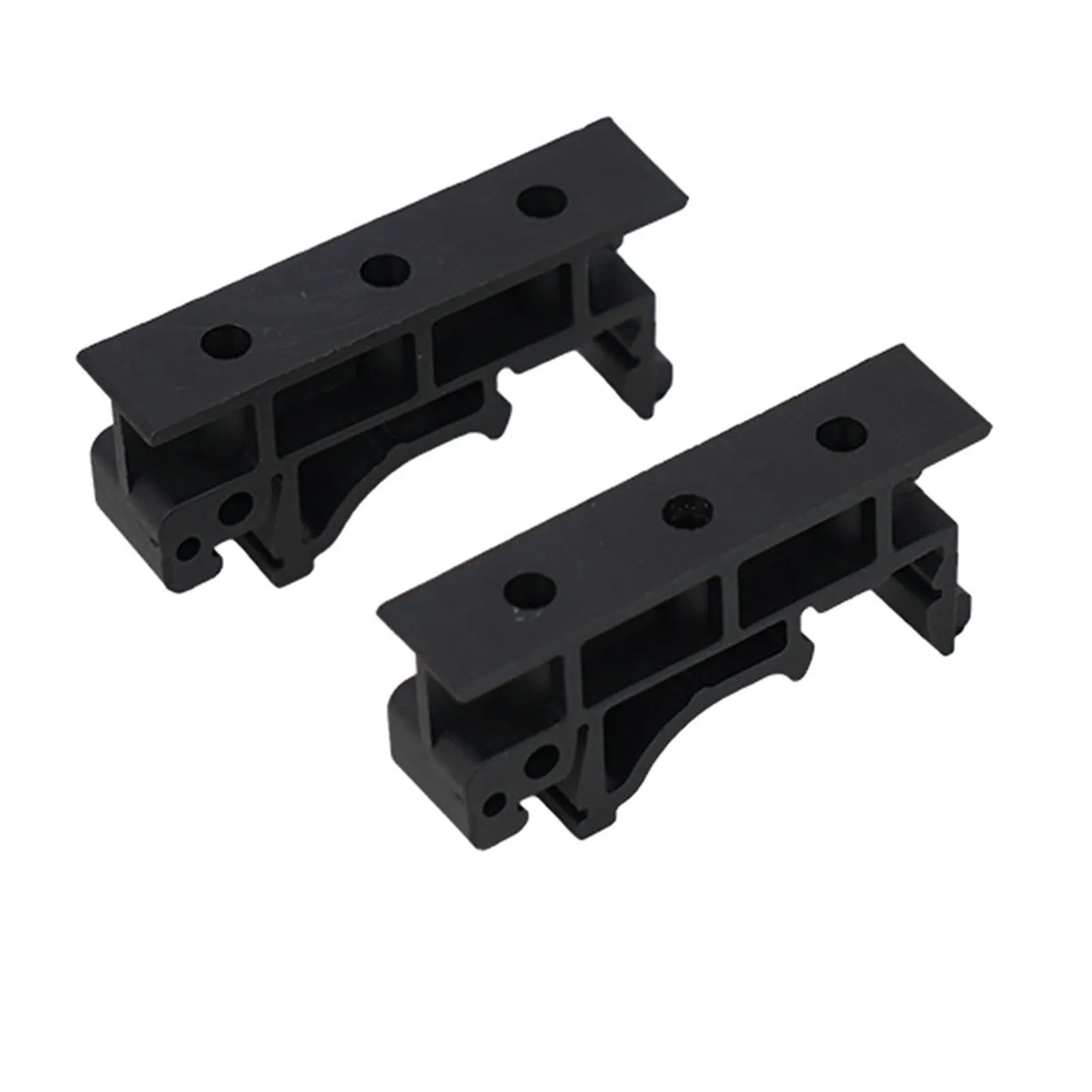 1 Sets PCB DIN C45 Rail Mount Adapter PCB Mount Bracket Clips Mount Holder 35mm Mounting Rails Plastic Hole Pitch 2.5 Cm
