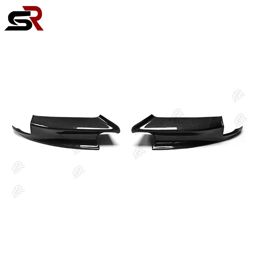 For BMW 3 Series E90 E92 E93 M3 07-12 Carbon Fiber Front Bumper Spoiler Splitter Chin Guard Corner Fascia Auto Parts