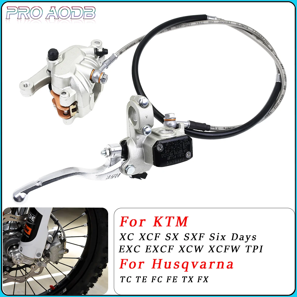 

Motorcycle Front Brake Pump Caliper Set For KTM XCW XCFW EXC EXCF SX SXF XC XCF 6 Days TPI 125-500 530 For Husqvarna 2014-2023