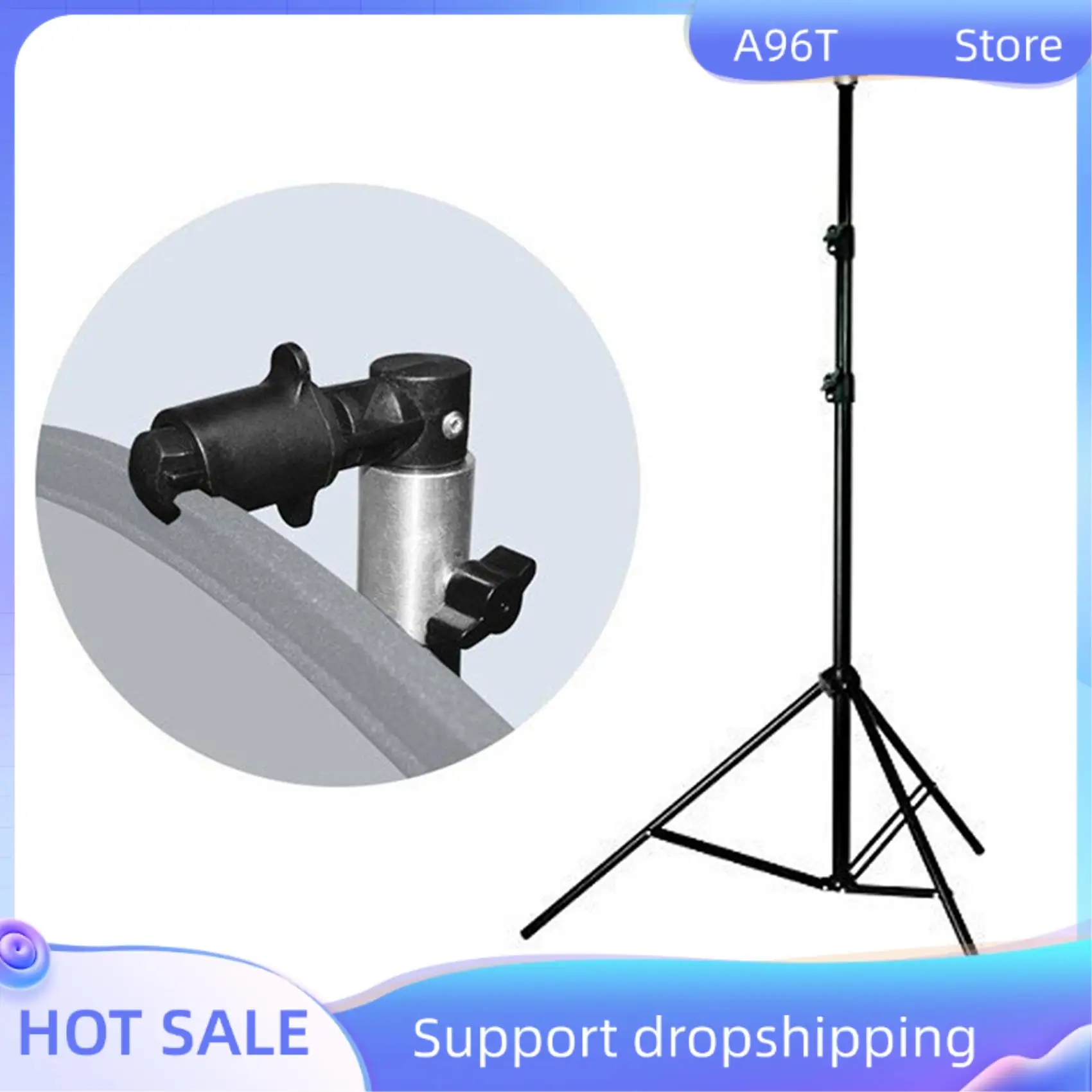 A96T 2X soporte para Reflector de fotografía Clip Reflector fotografía abrazadera de resorte para foto Softbox soporte de fotografía de vídeo