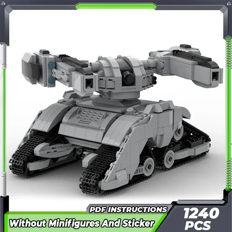 Moc cegły budowlane Model wojskowy Mech Tank Hunter Killer X2 technologia modułowe klocki prezenty zabawki dla dzieci zestawy do samodzielnego montażu