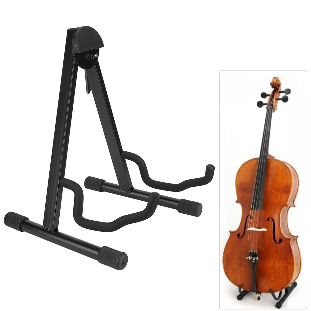A Frame Adjustable Folding Cello Stand Support Musical Instrument Accessory