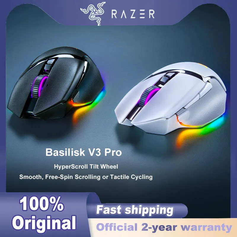 Razer Basilisk V3 Pro ワイヤレスゲーミングマウス ゲーマー向け RGB