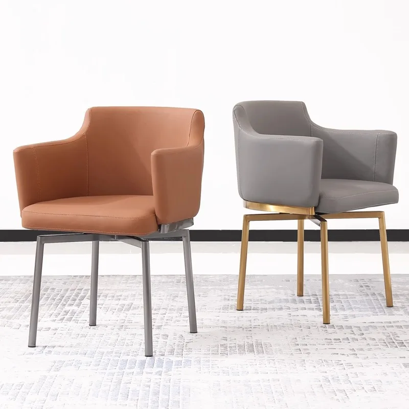 

Modern Minimalist Rotating Dining Chair Hotel Reception Chair for Home Restaurants Hotel