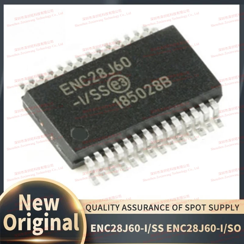 (10Pcs/Lot) 100% New Original ENC28J60-I/SS ENC28J60-I/SO ENC28J60 I/SS ENC28J60 I/SO SOP-28 Chipset