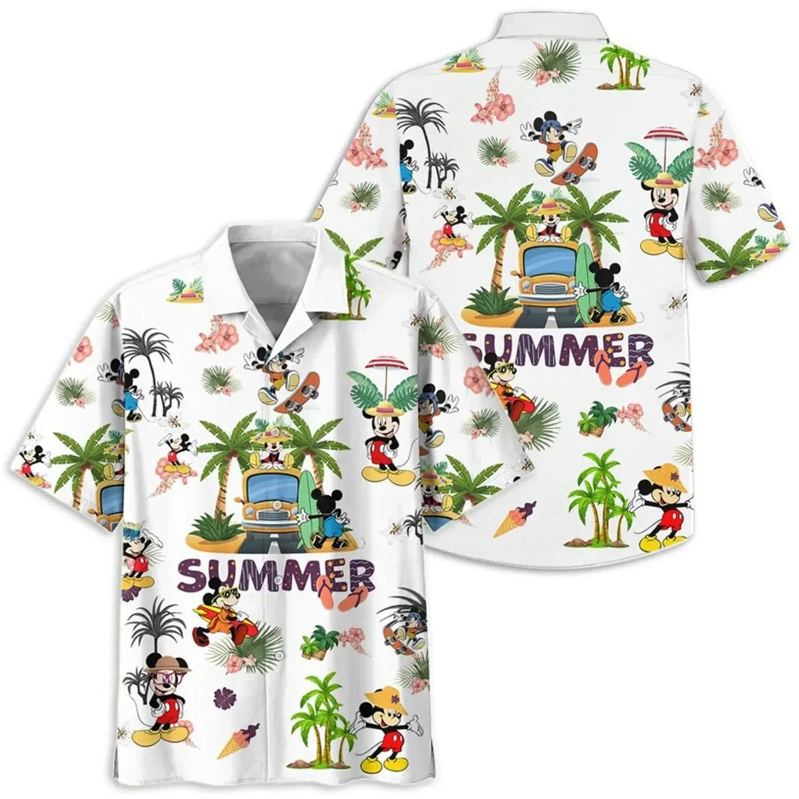 Magical 50th Anniversary Hawaiian Shirt Disney Magic Castle Hawaiian Shirt Men Women Short Sleeve Shirts Mickey Hawaiian Shirt