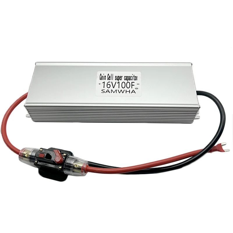 Samwha ชุด16V100F เรียงกระแสรถยนต์สีเขียวฝาซูเปอร์คาปาซิเตอร์2.7V600F ความจุมากพร้อมเปลือกอลูมิเนียม