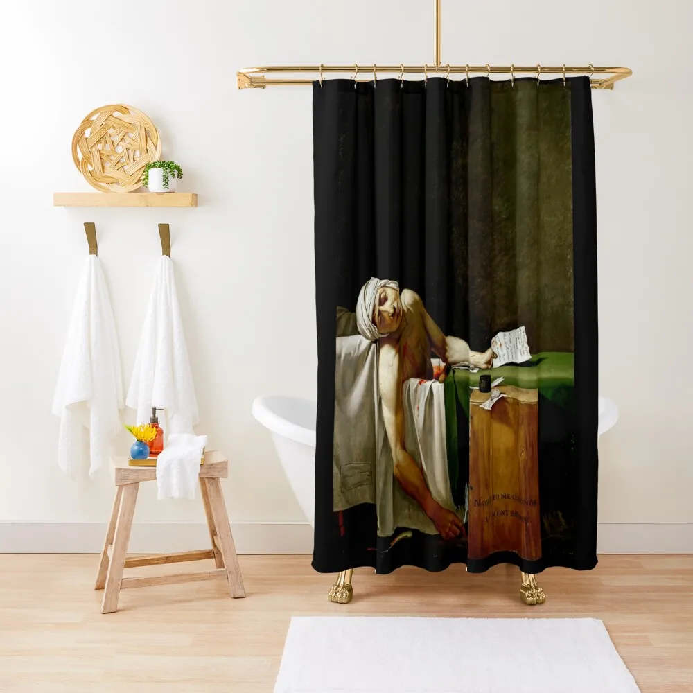 The Death of Marat Shower Curtain Waterproof Shower Funny Shower Bathroom Curtain