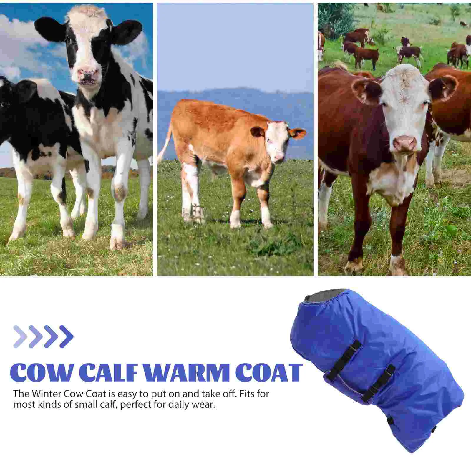 Calf Vest Winter Coat Goat Coats for Sherpa Fleece Blanket Cow Warm Apparel Bridle Women\'s