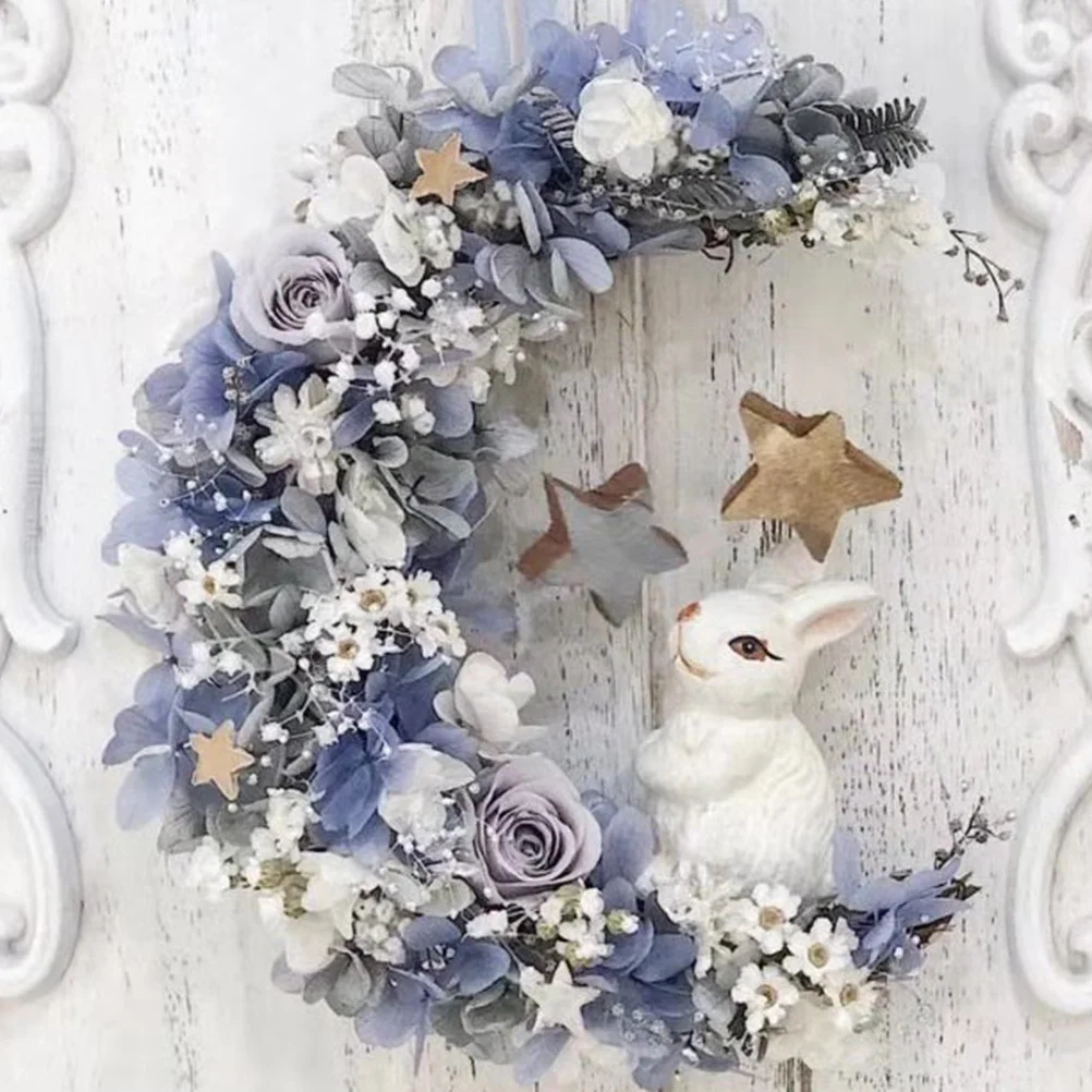 

2Pcs DIY Natural Rattan Wreath Ring Christmas Vine Frame Rustic Handmade Decoration for Garland Flowers Front Door Craft