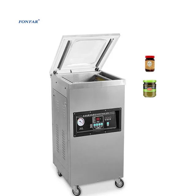 Glass Jar Sealing Machine / Glass Jar Vacuum Sealer Machine / Vacuum Sealer Chamber Size 200mm Depth