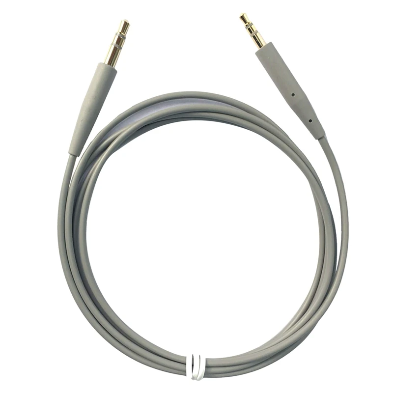 AA58 For Bose QC35 Headphone Cable QC25 QC35 II QC45 Soundtrue Audio Cable 3.5 to 2.5 Portable Pair Recording Cable,Gray