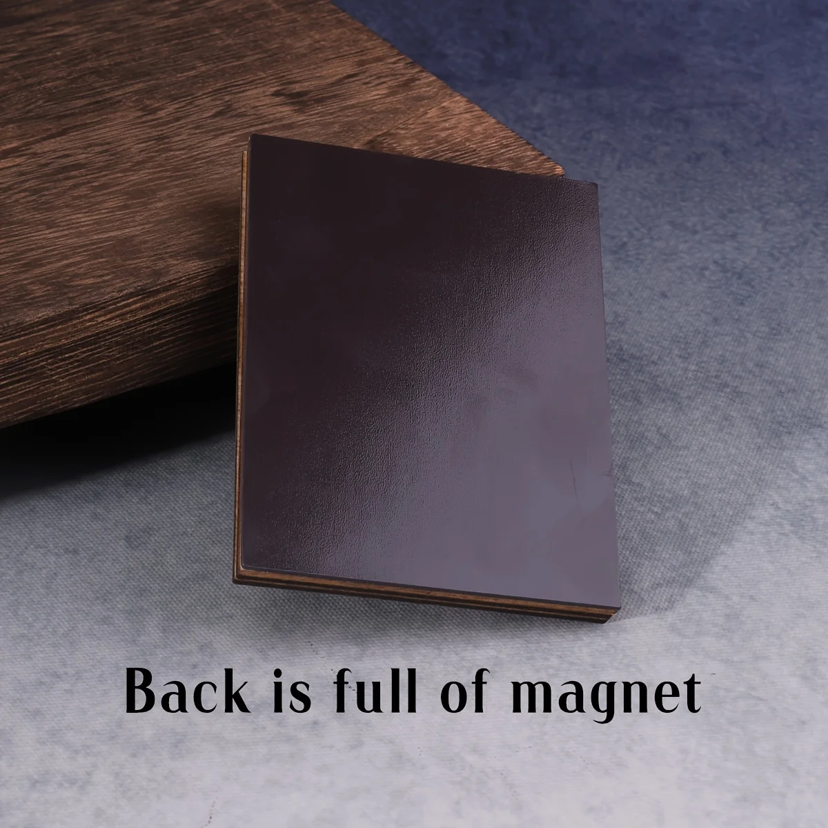 Kühlschrankmagnet mit einem gruseligen und lustigen schwarzen Katzenmuster, in Form eines Mini-Fotorahmens, eine unterhaltsame Möbeldekoration. – Detail 6