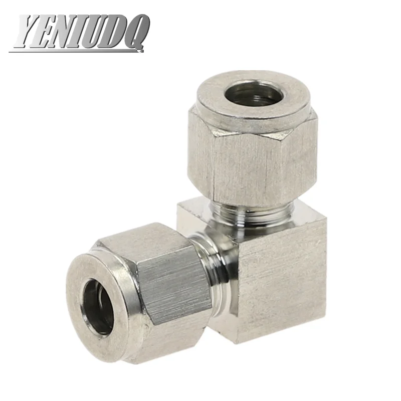 Złącze kompresora ze stali nierdzewnej 304 z podwójną tulejką 6mm 8mm 10mm 12mm 1/4 "1/2" łącznik rurowy złączka kompresyjna powietrza