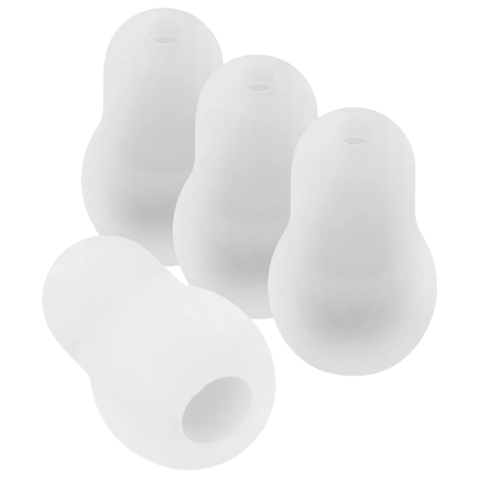 4Pcs Stethoscope Cover Earplugs Reusable Silicone Earbud Tips For Stethoscopes Fittings Sealing Stoscope White Black