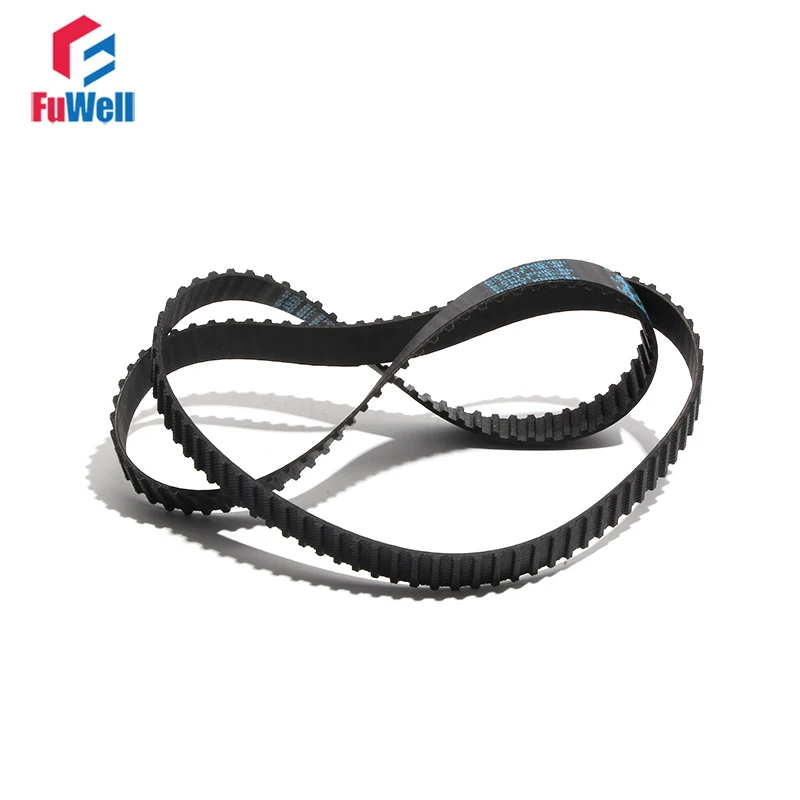 T5 Timing Pulley Belt T5-1630/1800/2000/3820 Black Rubber Transmission Belt 10/15/20/25/30/35/40/45/50mm Belt Width Toothed Belt