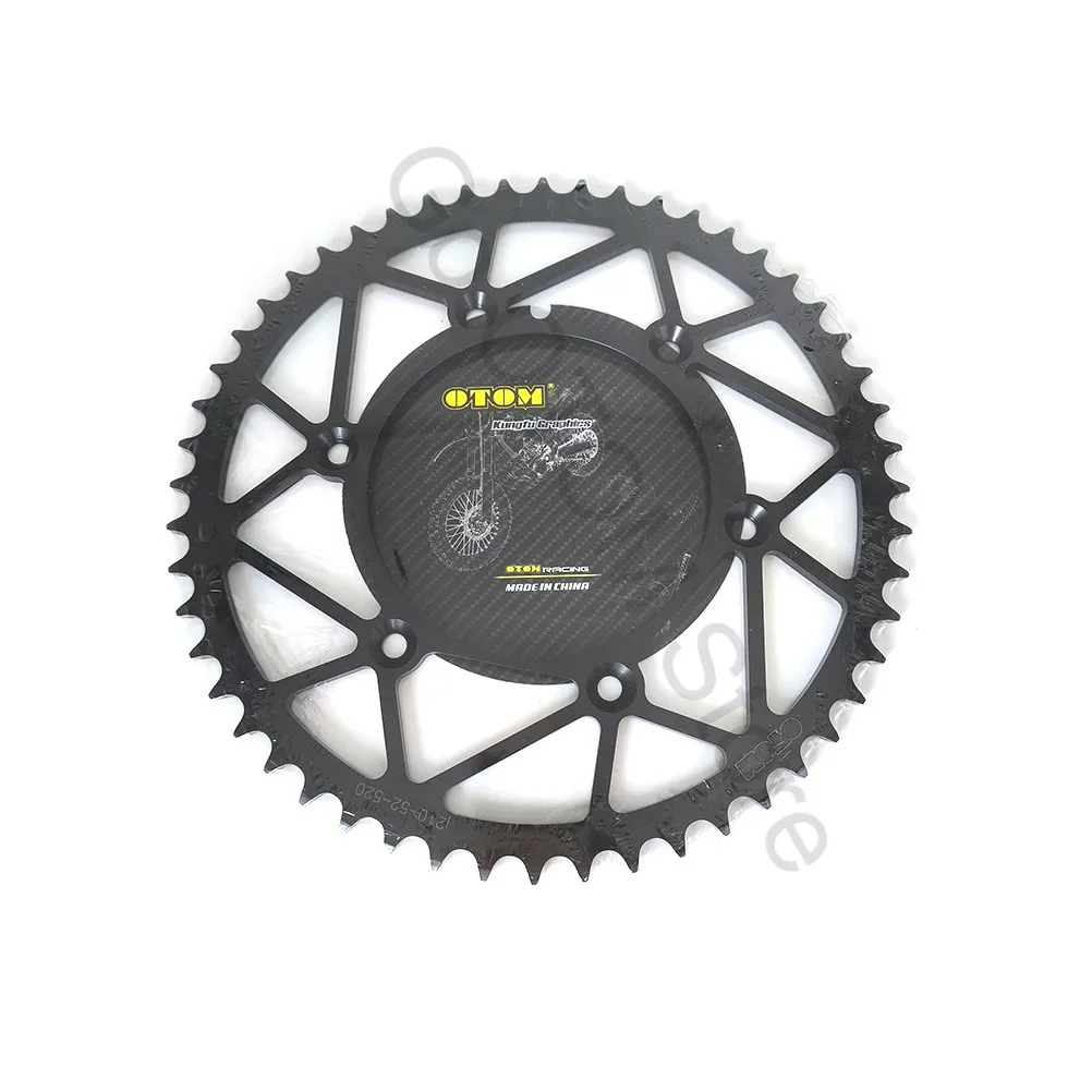 OTOM 1987-2023 Motorcycle Rear Sprocket Chain 520 48T 50T 52T Lightweight Steel Plate For HONDA CRF230F CRF250F CRF250R CRF450R