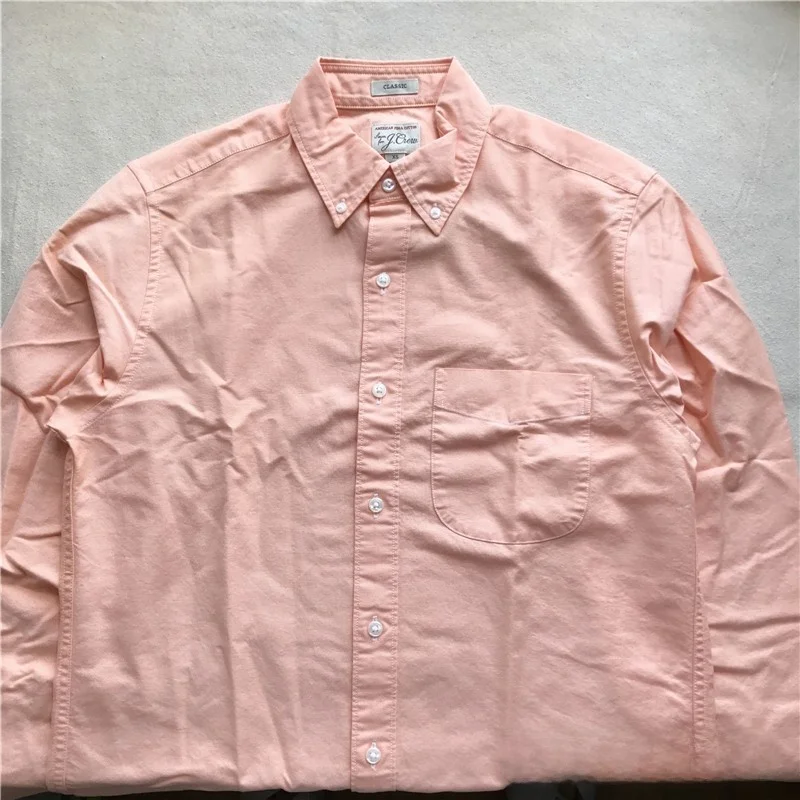 

Classic PIMA Cotton Oxford Cloth Long Sleeve Shirt Men's Color Retro Style Fashionable Urban Wear for All Seasons