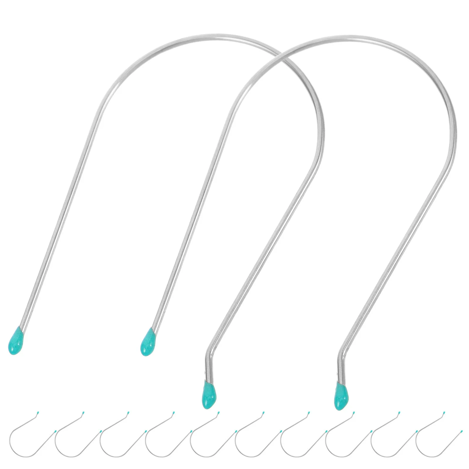 

20Pcs Heated Curler Clips Stainless Steel U Shaped Hot Roller Securing Pins Nonslip Hair Roller Clips Replacement for Women