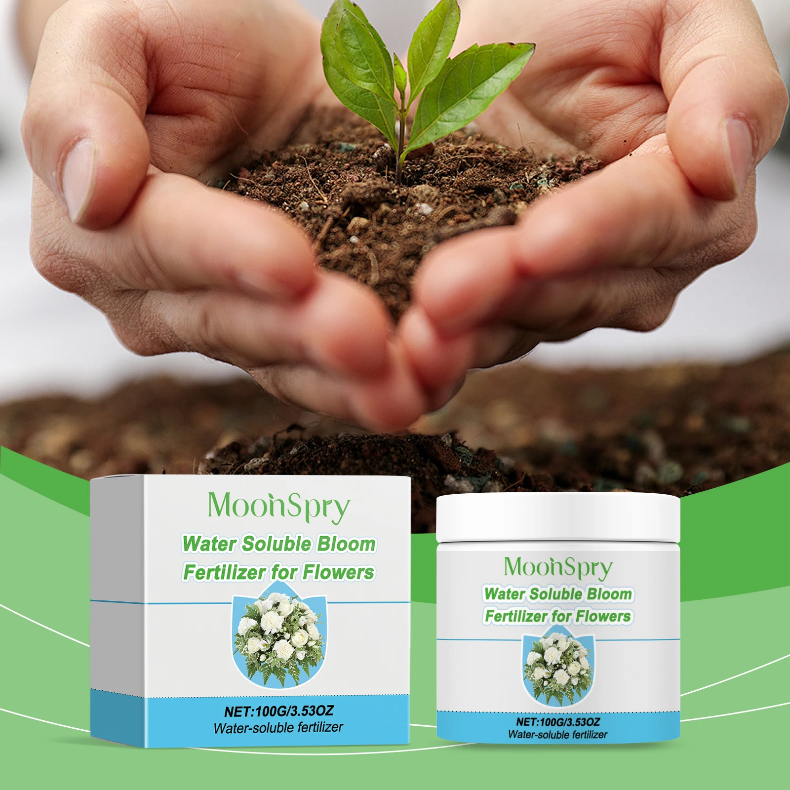 Water-soluble Plant Nutrient Supplement for Home Gardening, Suitable for Succulents, Lawns, Green Foliage & Potted Plants