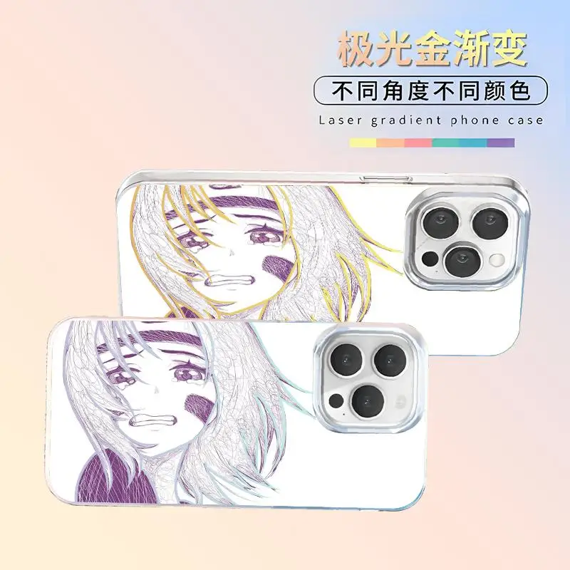 Funda de Teléfono 3D de Naruto Llorando Nohara Rin para iPhone 12 13 16 15 14 11 17 Pro Max Plus 17ProMax, Carcasa de Dibujos Animados de Obito y Aurora