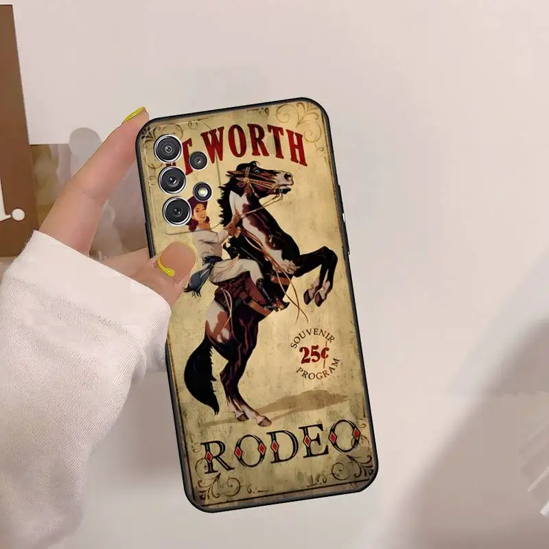 Extreme Sport Rodeo Cowboy Lasso Phone Case For Samsung A91 A21 A22 A30 A20 A31 A32 A40 A42 A51 A70 A71 A72 A80 4G 5G A50 S