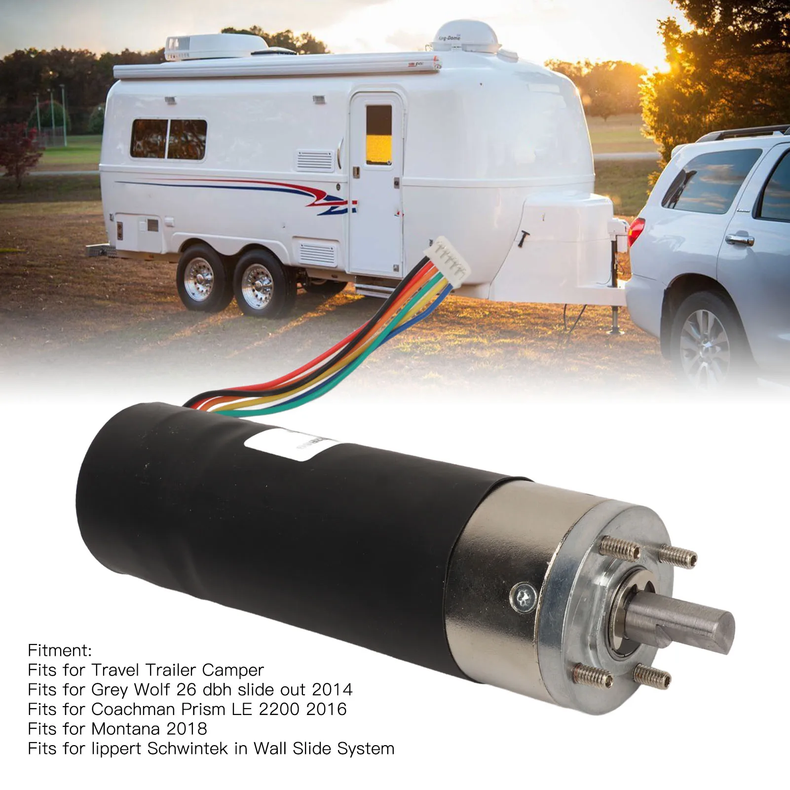 

12V DC In Wall Slide Out Motor 287298 500:1 High Torque Rugged 12rpm Motor Assembly for Travel Trailer Camper