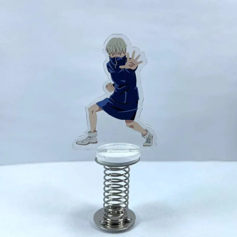Anime Decompression Shake Stand Model Jujutsu Kaisen Gojo Satoru Cosplay Double-Side Brand Transparent Acrylic Desk Ornament Toy