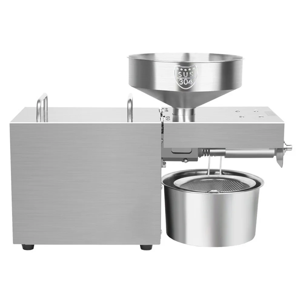 Intelligent Oil Presser Household Peanut Oil Presser Stainless Steel Oil Pressing Machine Peanut Sesame Oil Fryer