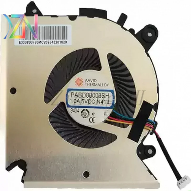 For MSI GF63 8RD 8RC MS-16R1 16R2 N413 fan PABD08008SH