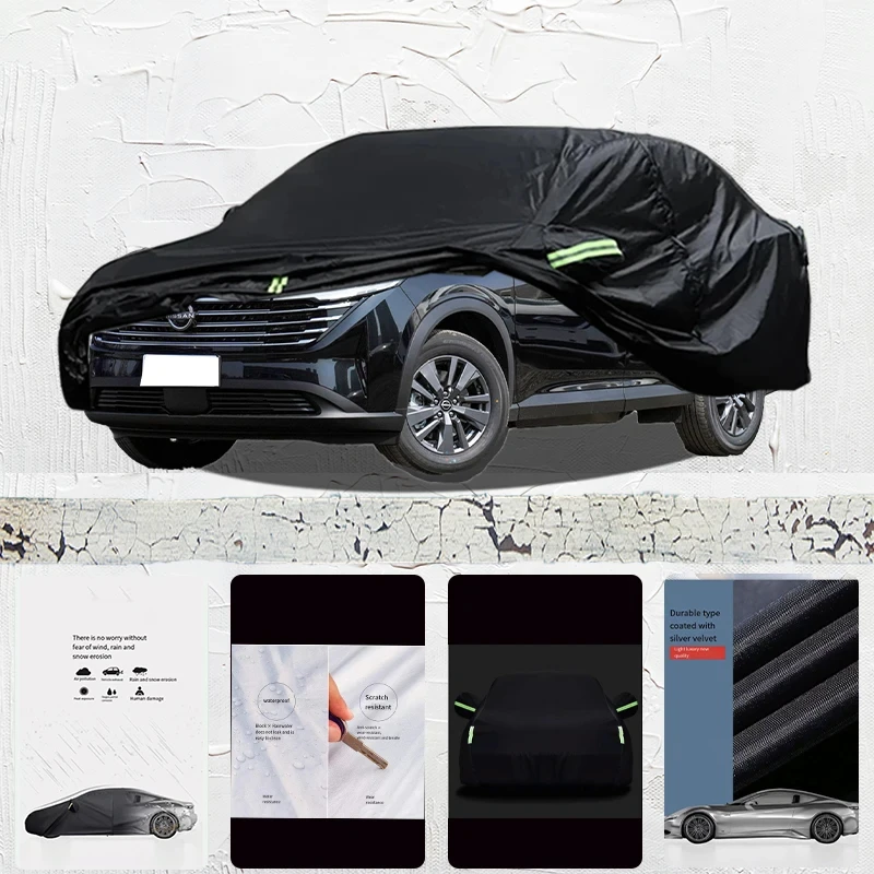 

For-Nissan-Pathfinder-Anti-UV-Sun-Shade-Rain-Snow-Resistant-Dustproof-Black-cover-Car-umbrella-Full