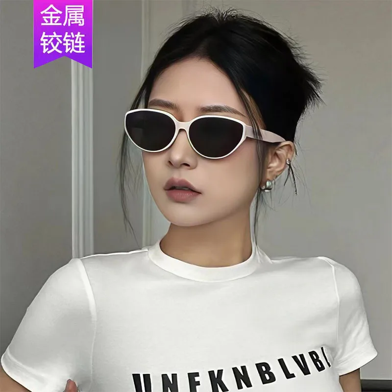 

Women Polarized Cat Eye Sunglasses Vintage Designer Small Frame Concave Surface Acetate Fiber High End UV ProtectionEyewear