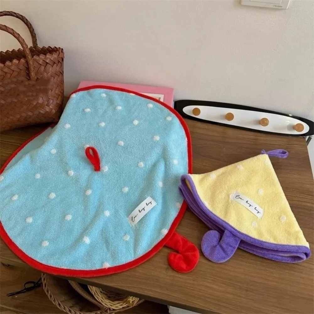 

2PCS/SET Super Absorbent Umbrella Hand Towel Quick-drying Thickened Mini Umbrella-shaped Towel Hanging Portable