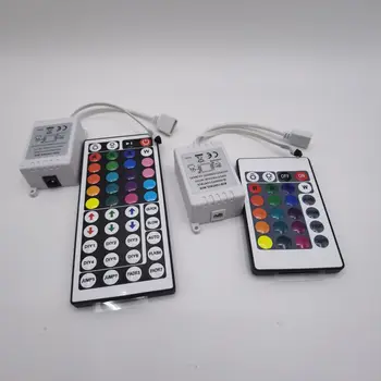 Controle remoto RGB IR 3 teclas 24 teclas 44 teclas DC12V para SMD 2835 3528 5050 5730 5630 3014 LED Strip Light