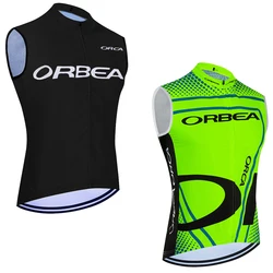 New ORBEA ORCA Cycling Jersey Summer Men Road Bike Vest Ropa Ciclismo Team Pro Riding Sleeveless Bicycle Maillot T-shirt