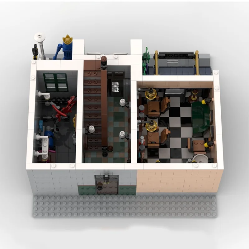 4054 قطعة MOC القرن الكلاسيكي Tenement منزل وحدات نموذج اللبنات هدية الكريسماس تجميع DIY فكرة اللعب الطوب الاطفال #3