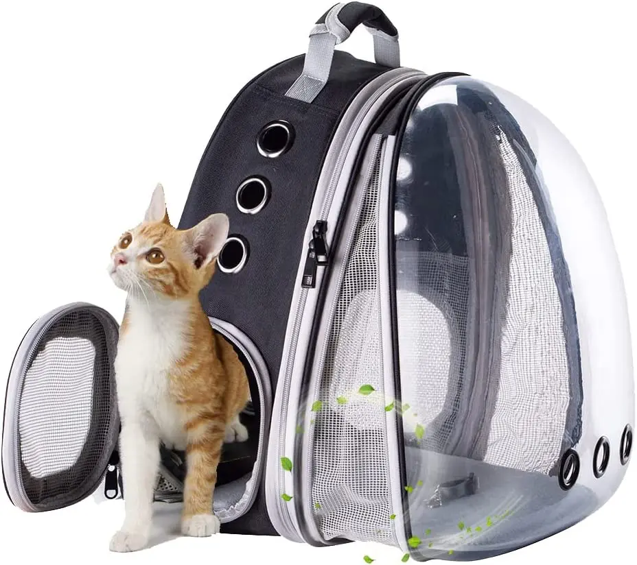 

Hot Cheap Pet Carrier Backpack Bubble Space Transparent Plastic Cat Travel Bag With 4 Accessories Small Animals