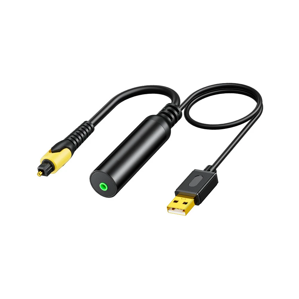 Digital Coaxial Optical SPDIF to Analog AUX Audio Cable-Optical to 3.5mm Female Conversion for PS4/Optical Port to Sound Box