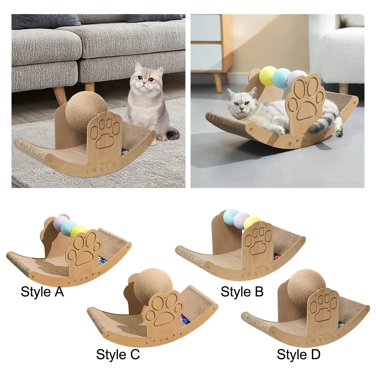 Scratching board, cat scratching pad with sisal cat scratching ball and solid Scratching board, cat scratching pad with sisal cat scratching ball and solid