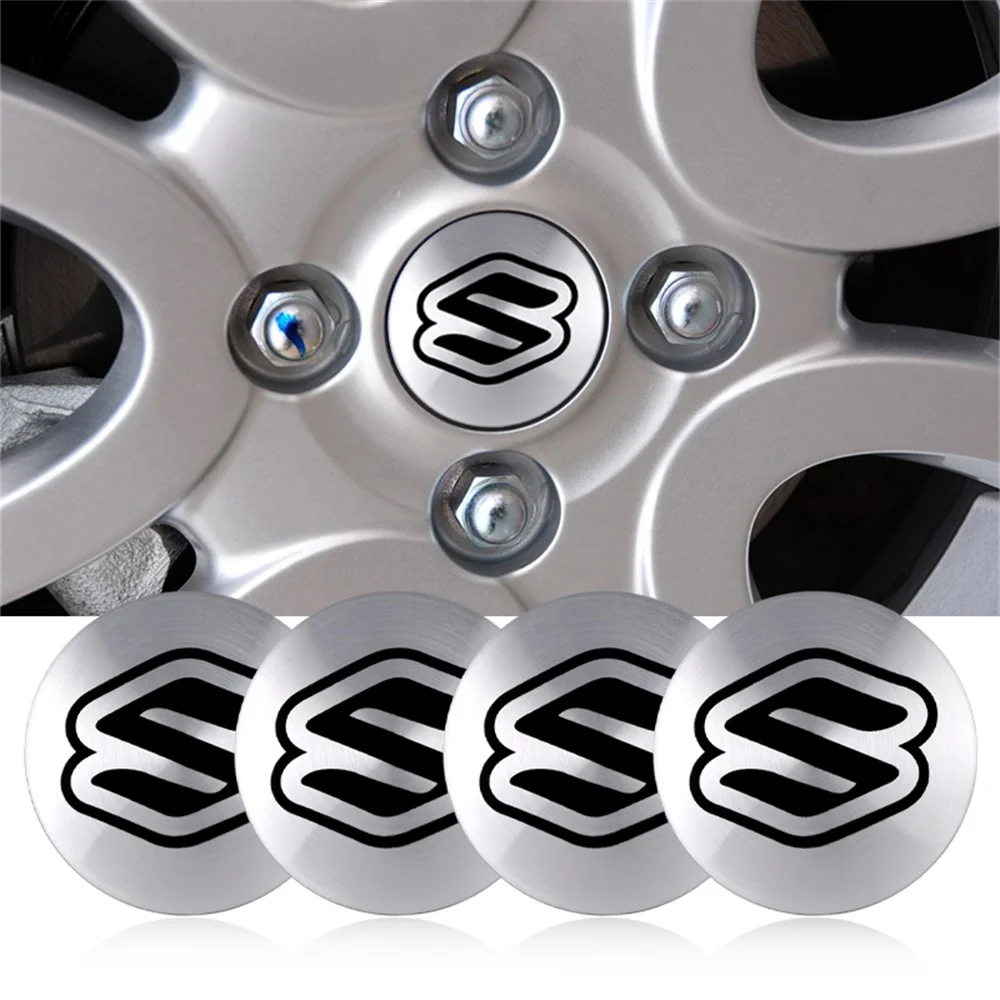 

4Pcs Car Wheel Center Caps Badge Tire Hub Sticker Decoration For Suzuki Swift SX4 Baleno Grand Vitara Jimny Ignis Alto Samurai